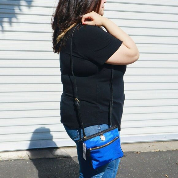NWT Michael Michael Kors Kempton Small Pocket Crossbody Electric Blue - Picture 3 of 12